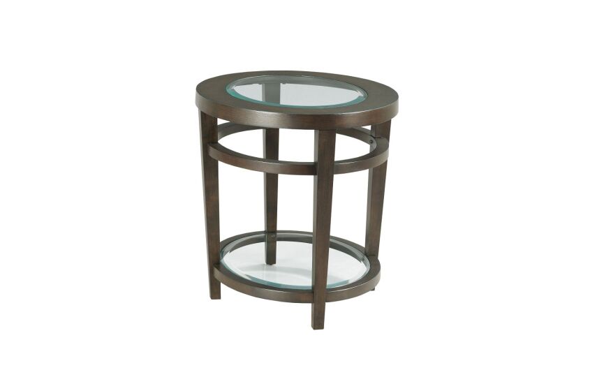 -OVAL END TABLE