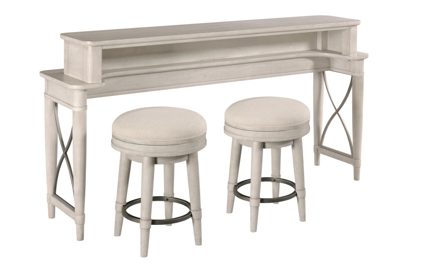 -COUNTER CONSOLE W/2 STOOLS