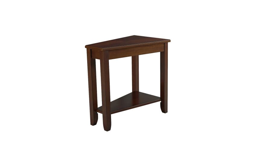 -WEDGE CHAIRSIDE TABLE-CHERRY