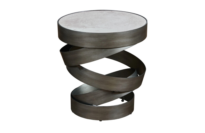 -HELIX ROUND ACCENT TABLE