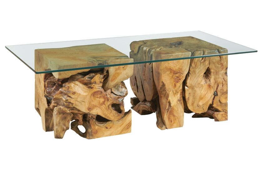 HIDDEN TREASURES-SQUARE ROOT GLASS TOP