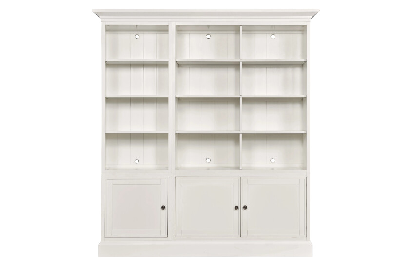 -TRIPLE DOOR BOOKCASE