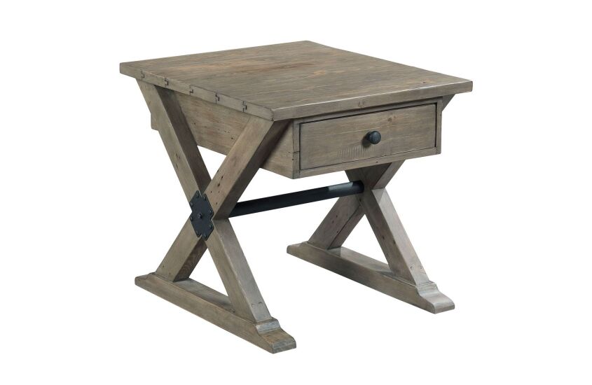 -TRESTLE DRAWER END TABLE