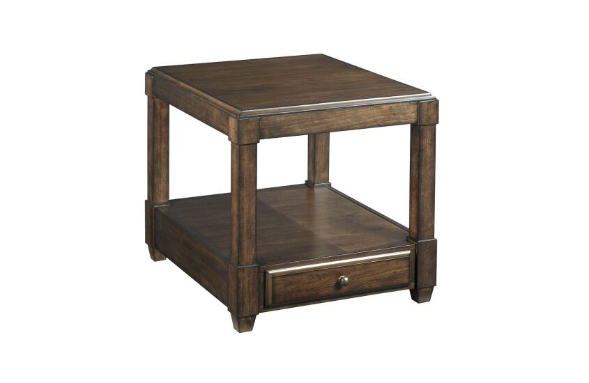 RECTANGULAR DRAWER END TABLE