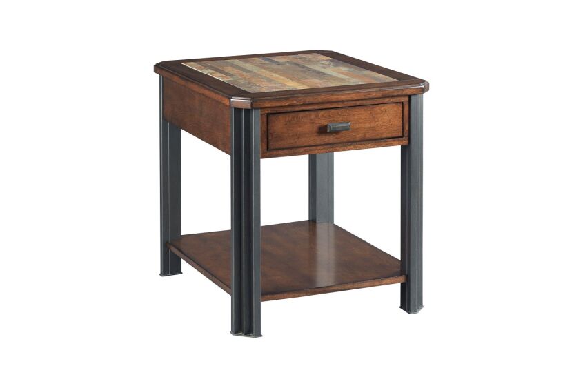 SLATON-HAMILTON-Rectangular Drawer End Table