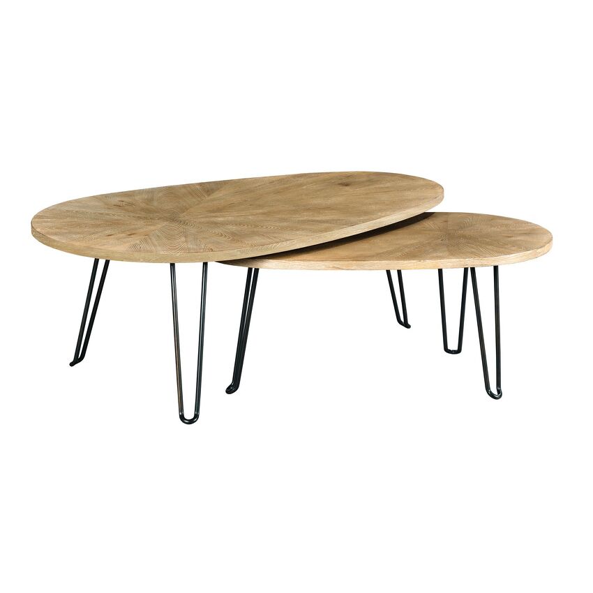 OBLIQUE-BUNCHING COCKTAIL TABLE