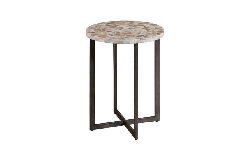 HIDDEN TREASURES-RAINBOW ONYX ACCENT TABLE