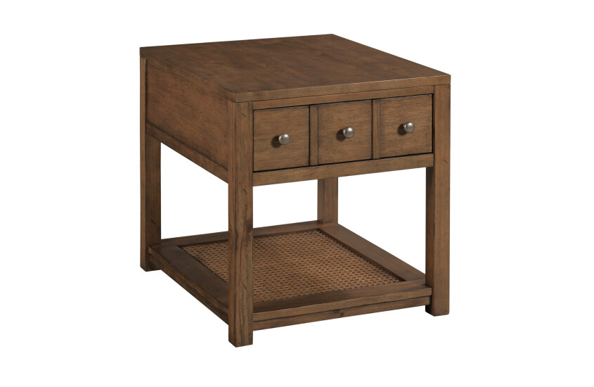 RECTANGULAR DRAWER END TABLE