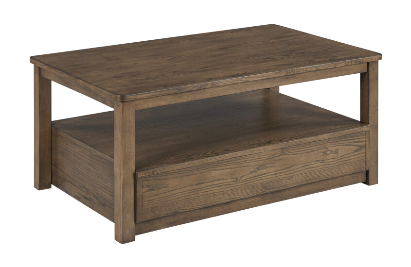 RECTANGULAR DRAWER COFFEE TABLE-DEEP BROWN Room 2