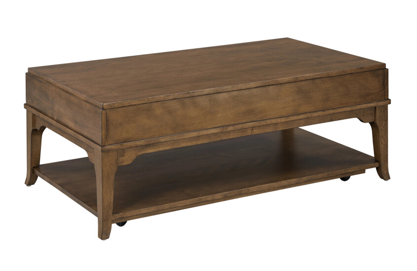 RECTANGULAR DRAWER COFFEE TBL(CASTERS)-AUBURN Room 2