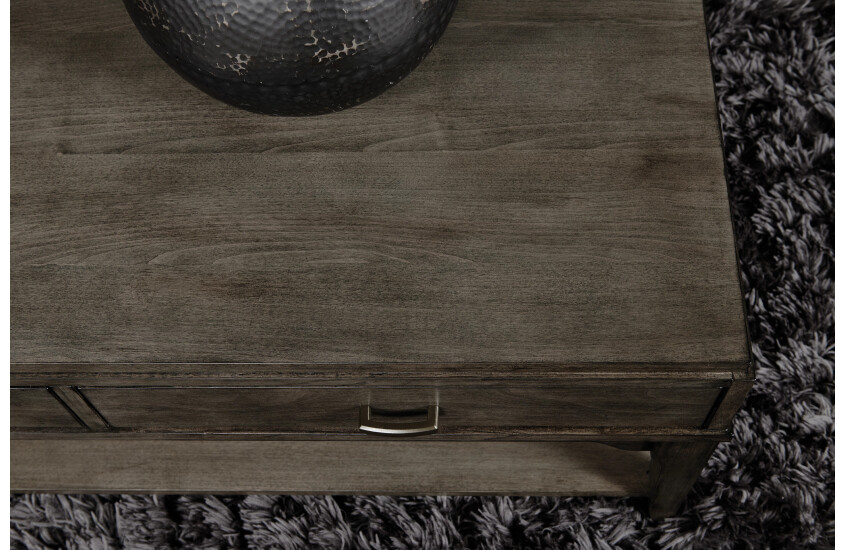RECTANGULAR DRAWER COFFEE TBL(CASTERS)-CHARCOAL Room 3