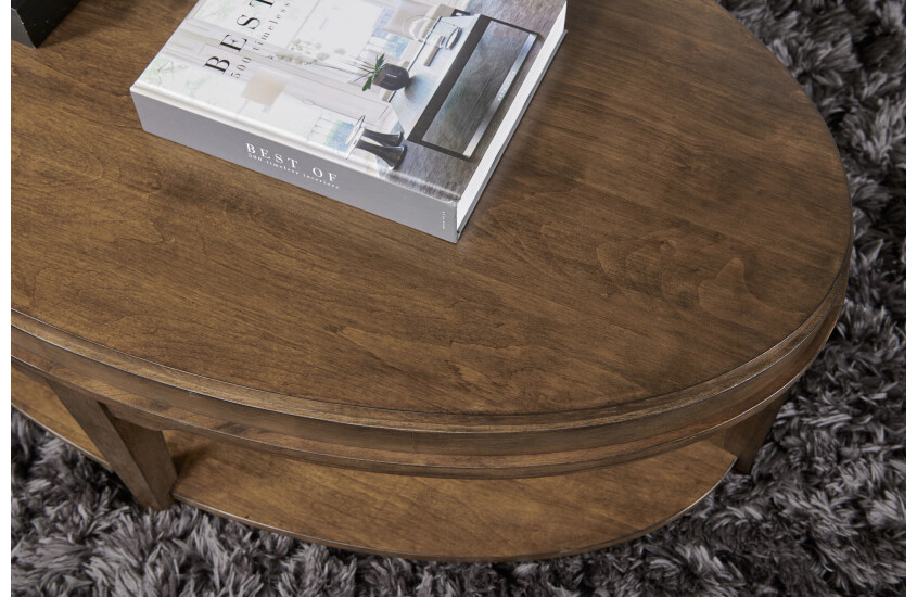 OVAL COFFEE TABLE (CASTERS)-AUBURN Room 2
