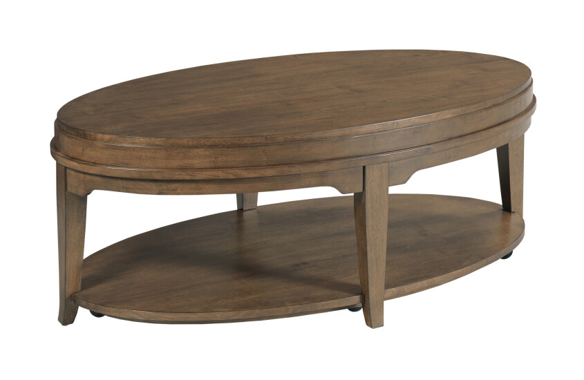 OVAL COFFEE TABLE (CASTERS)-AUBURN Primary