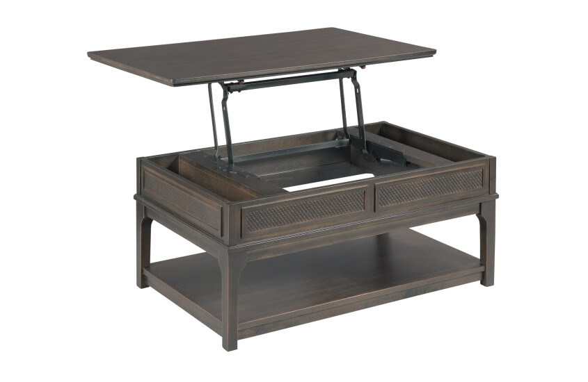 RECTANGULAR LIFT TOP DRAWER COFFEE-SOFT BLACK Room 3