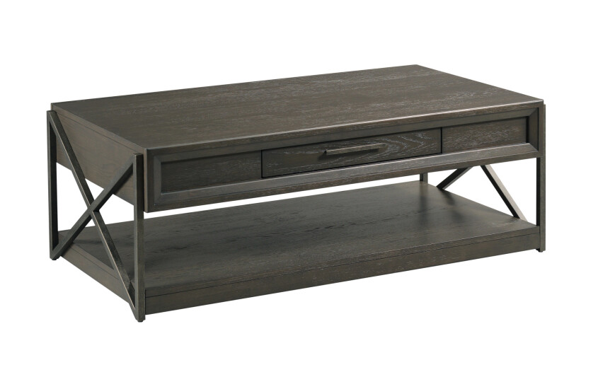 -RECTANGULAR DRAWER COFFEE TABLE