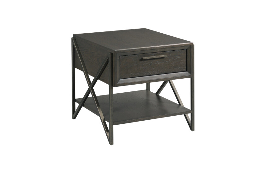 SIMON-RECTANGULAR DRAWER END TABLE