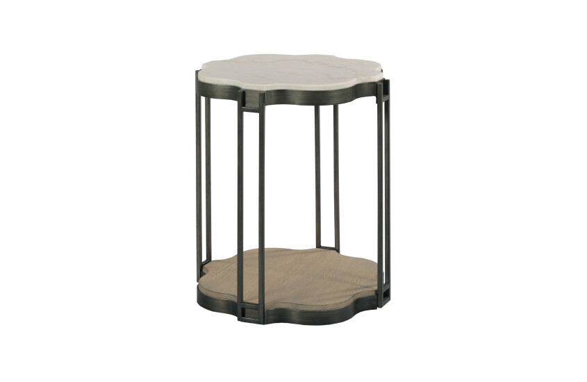 -QUATREFOIL SHAPED END TABLE