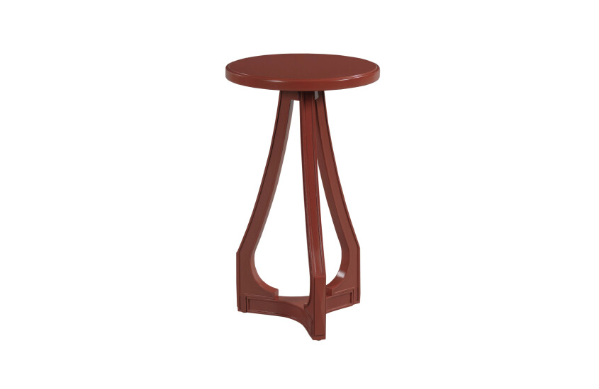 HIDDEN TREASURES-CRANBERRY ACCENT TABLE