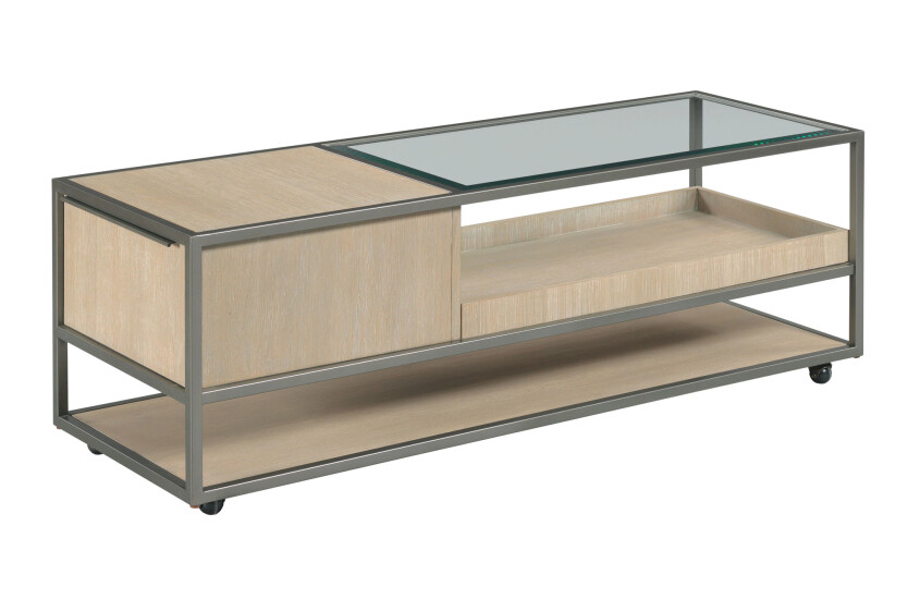 RECTANGULAR COFFEE TABLE W/CASTERS Primary