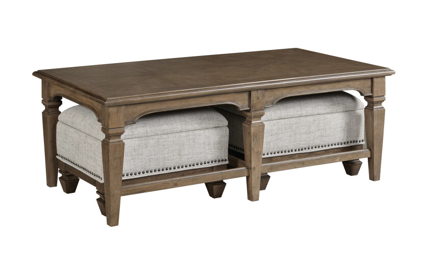 NESTING COFFEE TBL W/2 OTTOMANS - PACKAGE Primary