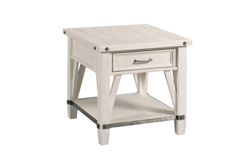 RECTANGULAR DRAWER END TABLE