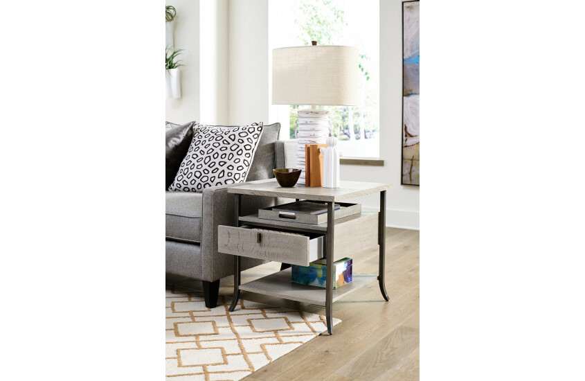 ROCKFORD RECTANGULAR DRAWER END TABLE Room Scene 1