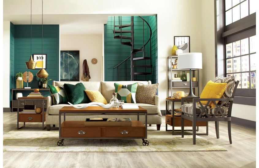 RECTANGULAR DRAWER END TABLE Room 1