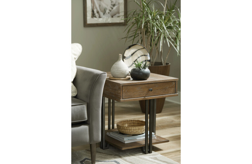 RECTANGULAR DRAWER END TABLE Room 1