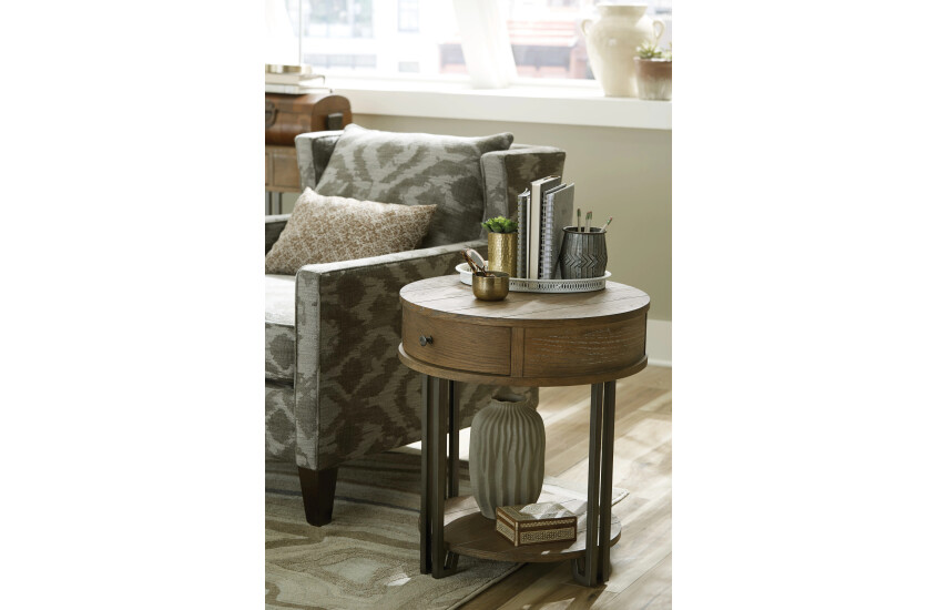 ROUND CHAIRSIDE TABLE - 2