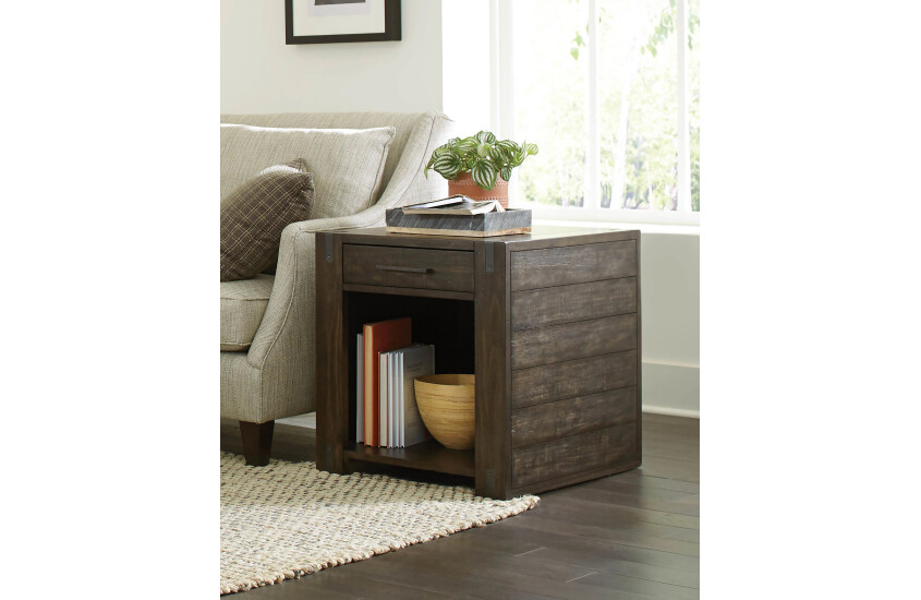 RECTANGULAR DRAWER END TABLE Room 1