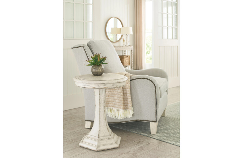 CIVETTE ROUND END TABLE - CREME Room 1