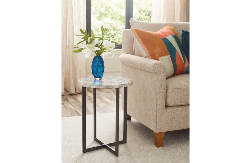 RAINBOW ONYX ACCENT TABLE Room 1