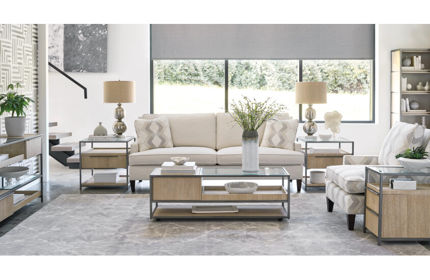 RECTANGULAR COFFEE TABLE W/CASTERS Room 1