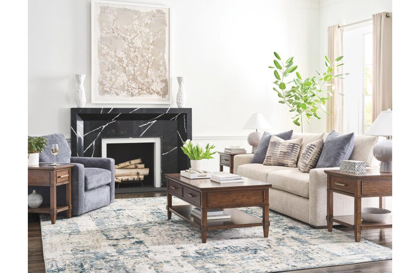 RECTANGULAR DRAWER COFFEE TABLE Room 1