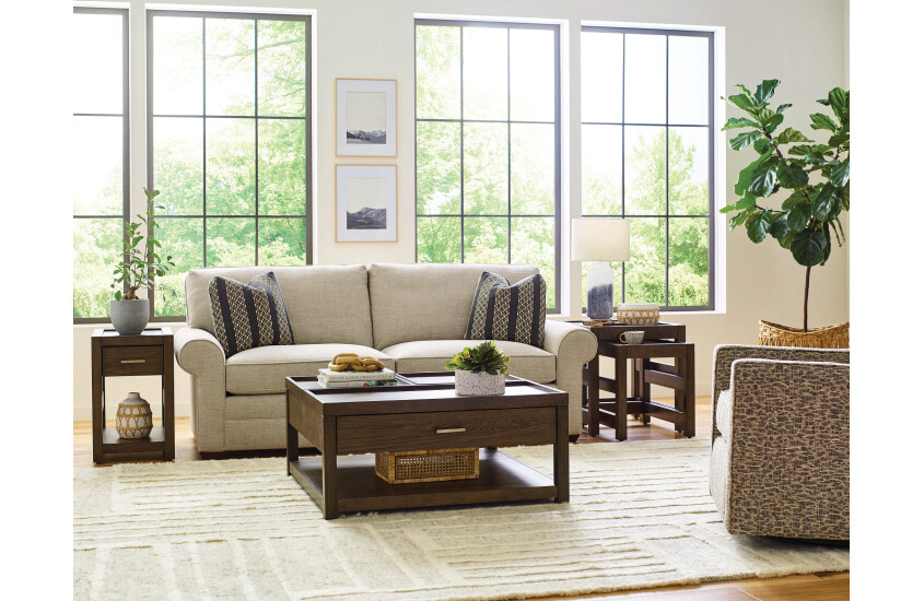 RECTANGULAR DRAWER CHAIRSIDE TABLE Room 2