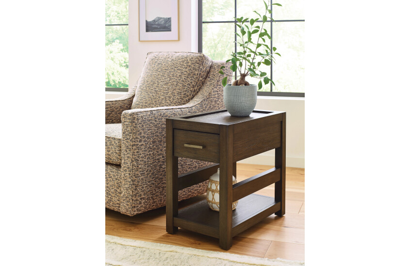 RECTANGULAR DRAWER CHAIRSIDE TABLE Room 1
