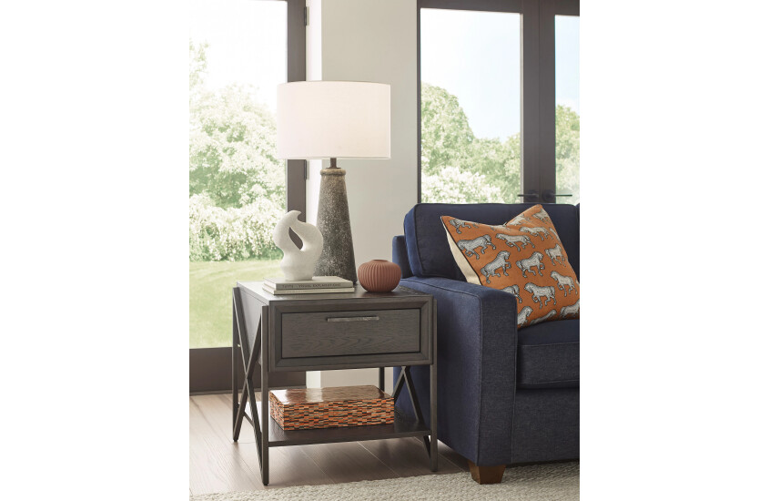 RECTANGULAR DRAWER END TABLE Room 1