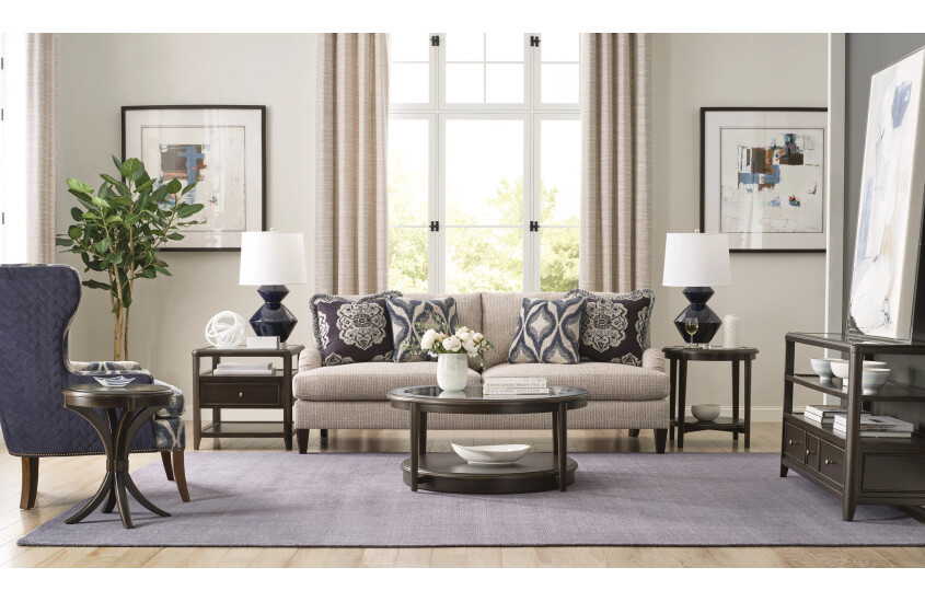 ROUND COFFEE TABLE W/CASTERS Room 1