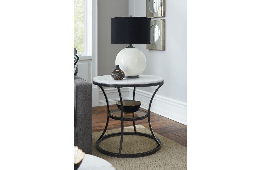 Hammary marble top end table discount