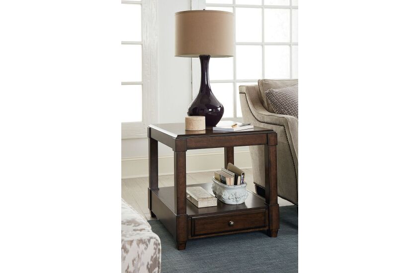 RECTANGULAR DRAWER END TABLE - 2