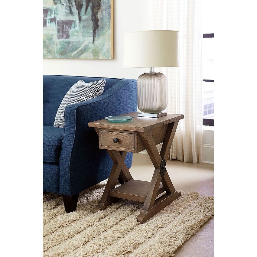 TRESTLE CHAIRSIDE TABLE - 2