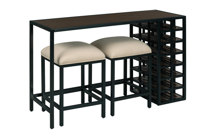 Mackintosh-WINE CONSOLE TABLE W/2 STOOLS