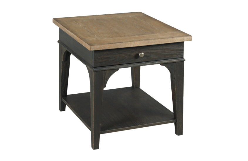 -RECTANGULAR DRAWER END TABLE