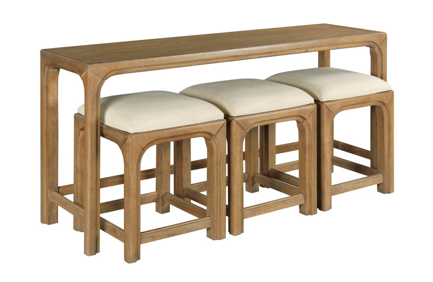 Jetson-BAR CONSOLE WITH THREE STOOLS