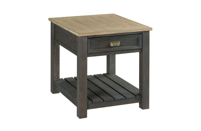 -RECTANGULAR DRAWER END TABLE