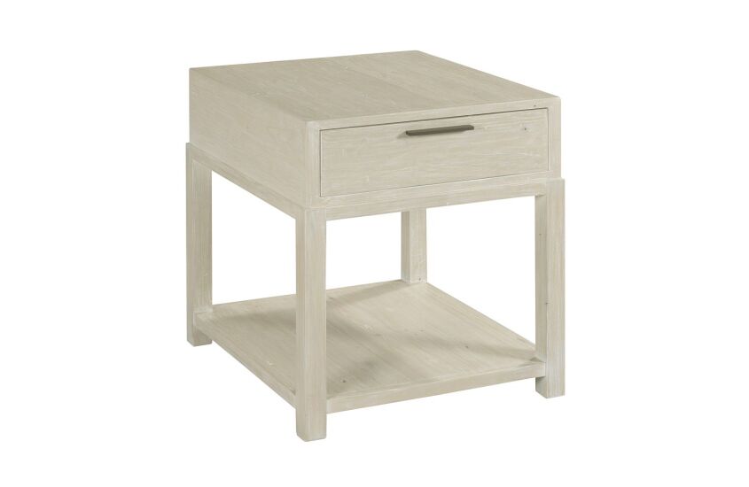 -RECTANGULAR DRAWER END TABLE