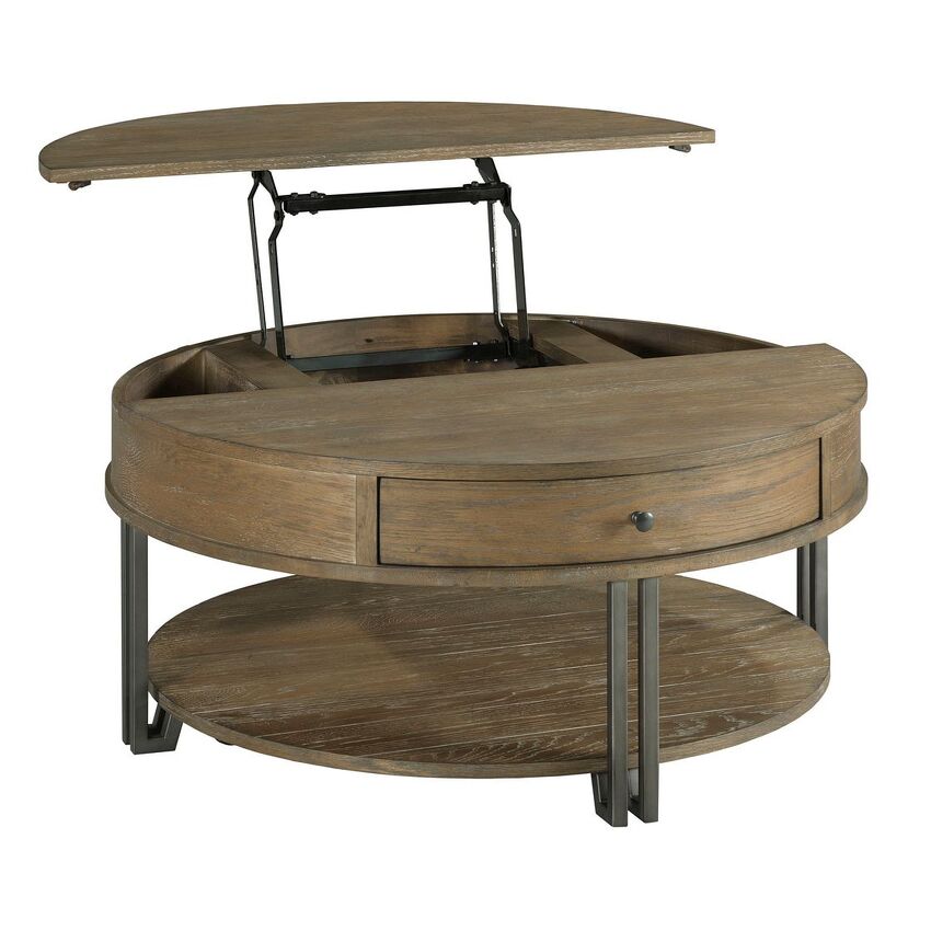 ROUND LIFT TOP COFFEE TABLE - 2
