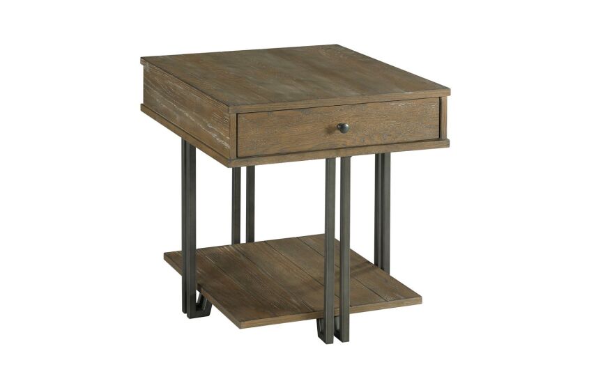 RECTANGULAR DRAWER END TABLE