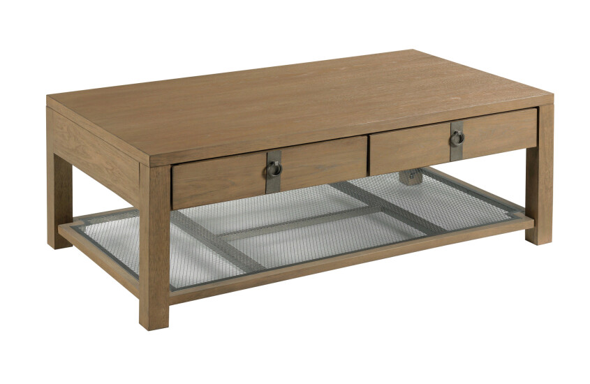 -RECTANGULAR DRAWER COFFEE TABLE