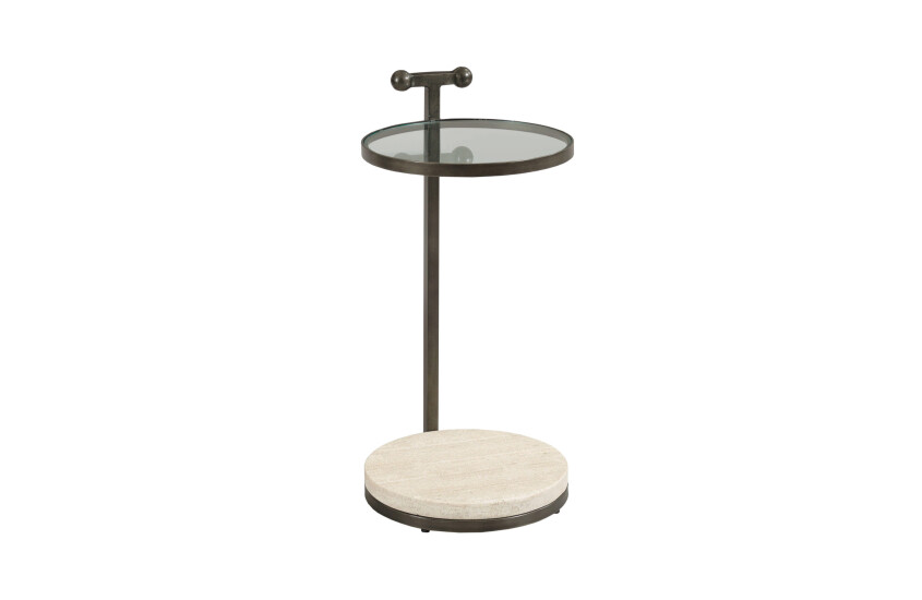 HIDDEN TREASURES-FRAZIER ROUND ACCENT TABLE